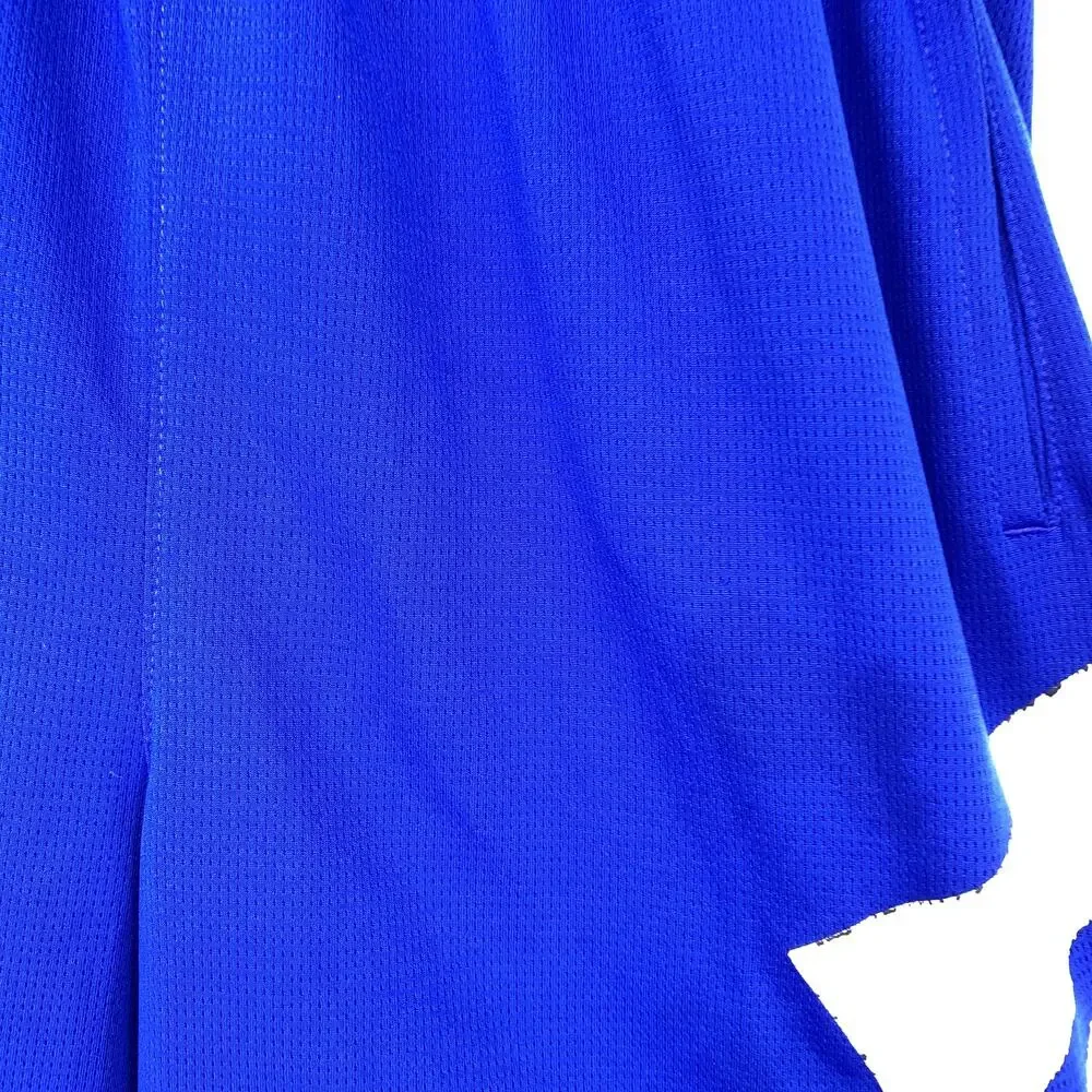 Adidas Basketball Shorts Boys Size Large Blue White Logo - Picture 6 of 8